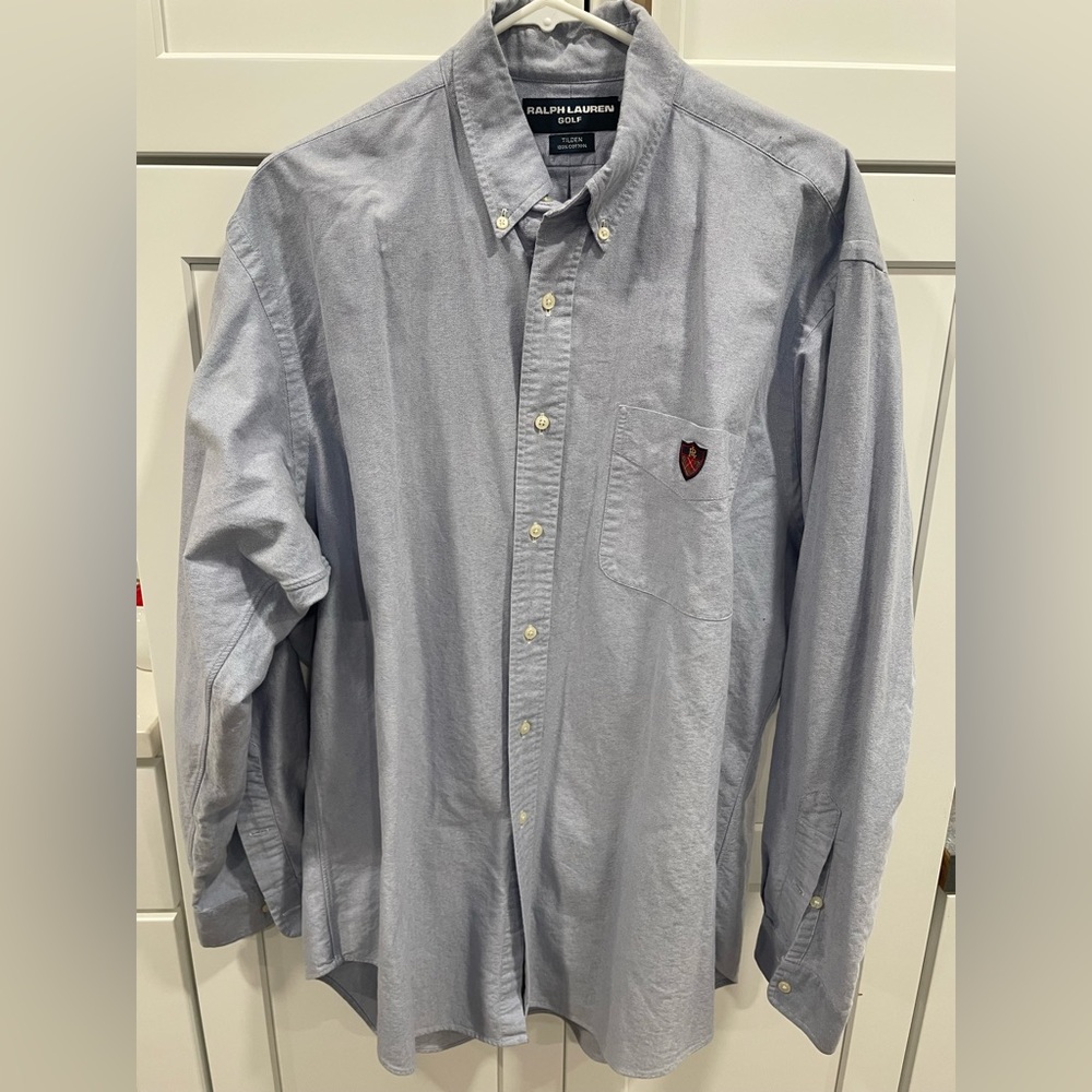 Ralph‎ Lauren golf dress shirt L chambray